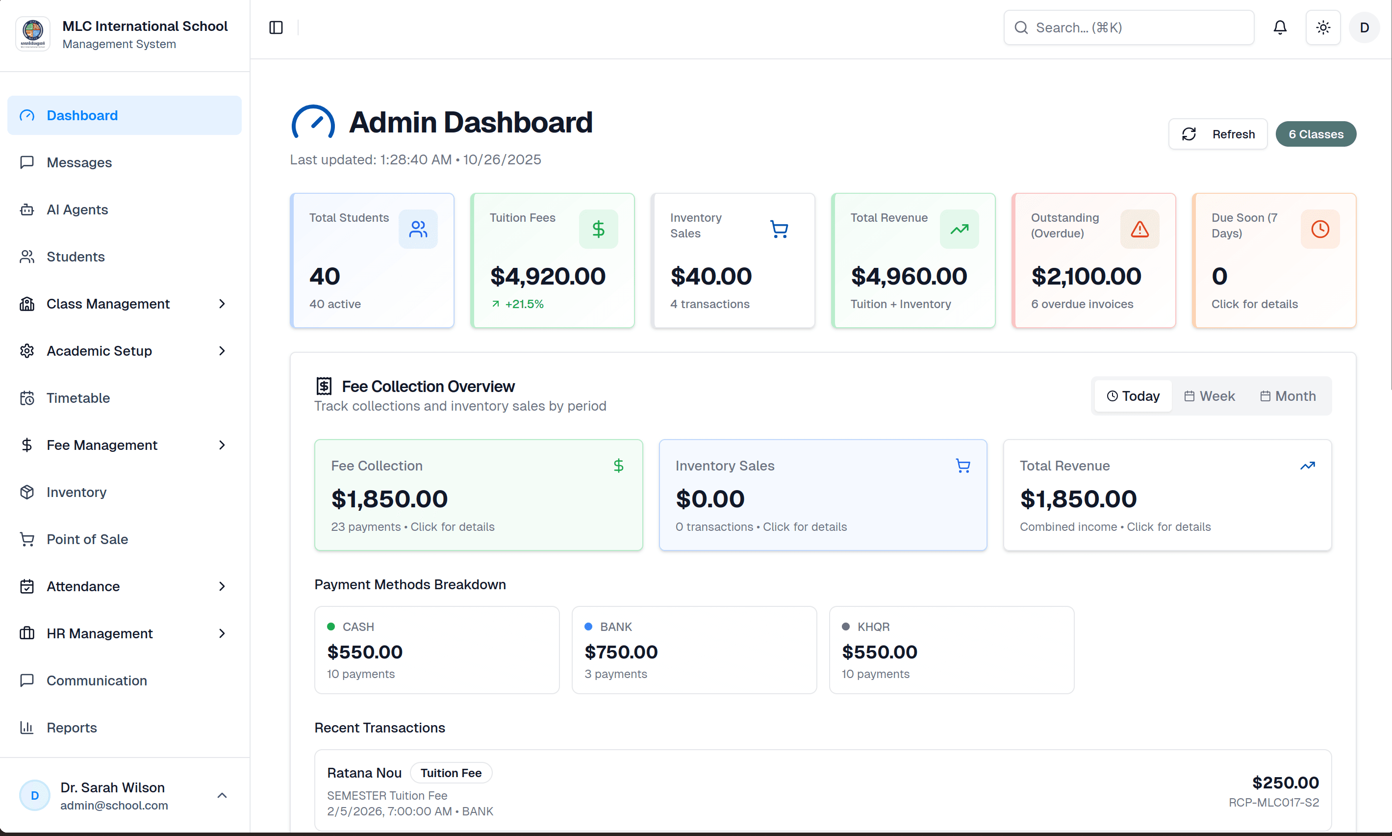 NextZen Dashboard Preview